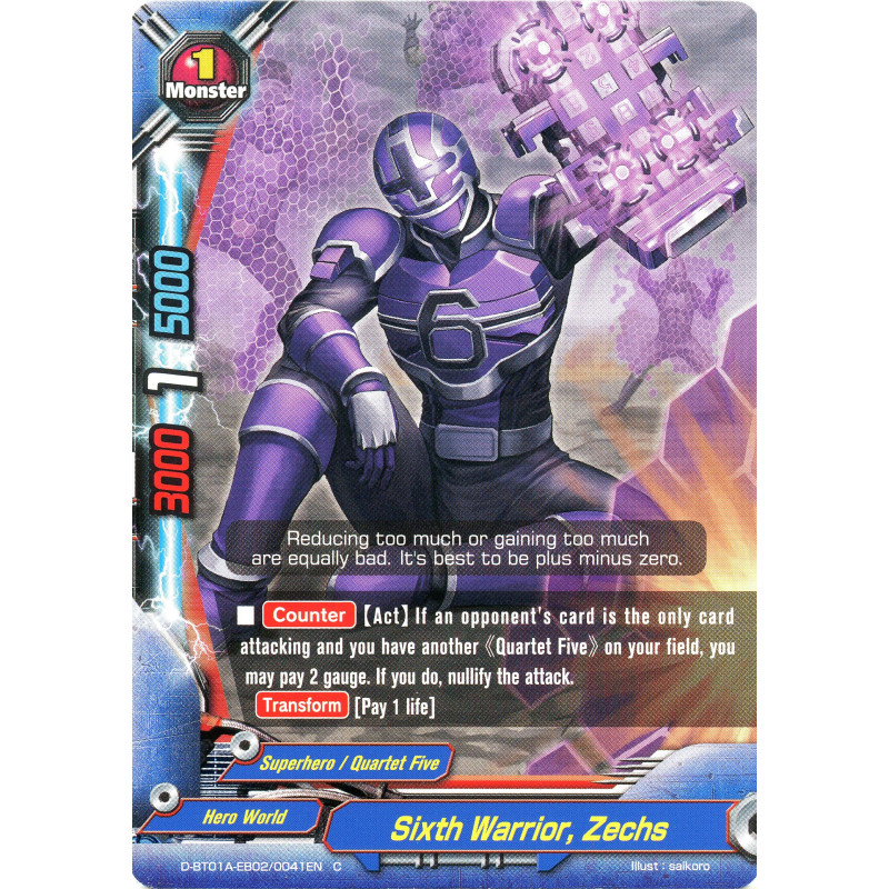 buddyfight-tcg-card-foil-d-bt01a-eb02-0041en-foil-c-sixth-warrior-zechs-buddy-rave