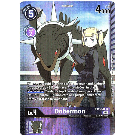 Digimon_TCG_EX2-041_AA_Dobermon_Alternative_Art_Digital_Hazard_Card_Game