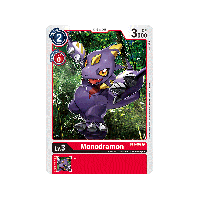 Digimon_TCG_BT1-009_Monodramon_Common_New_Evolution_Card_Game