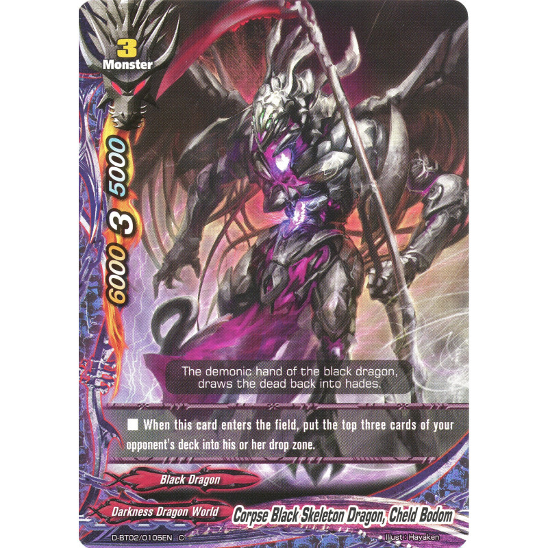 buddyfight-tcg-card-d-bt02-0105en-c-corpse-black-skeleton-dragon-cheld-bodom-roar-invincible-dragon