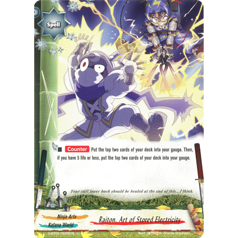 buddyfight-tcg-card-foil-d-bt02-0056en-foil-u-raiton-art-of-stored-electricity-roar-invincible-dragon