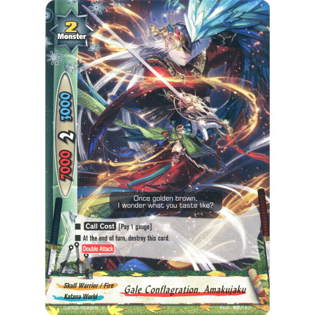 buddyfight-tcg-card-foil-d-bt02-0082en-foil-c-gale-conflagration-amakujaku-roar-invincible-dragon