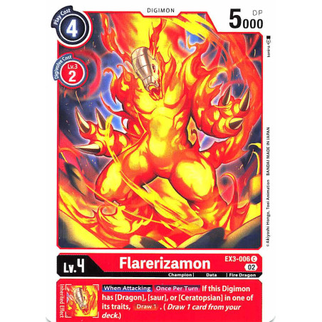 Digimon_TCG_EX3-006_Flarerizamon_Common_Draconic_Roar_Card_Game