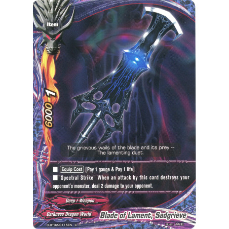 buddyfight-tcg-card-foil-d-bt02-0115en-foil-c-blade-of-lament-sadgrieve-roar-invincible-dragon