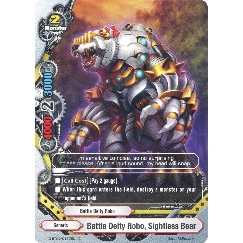 buddyfight-tcg-card-foil-d-bt02-0117en-foil-c-battle-deity-robo-sightless-bear-roar-invincible-dragon
