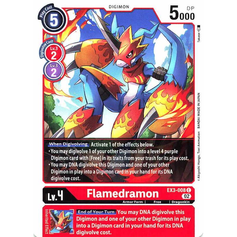 Digimon_TCG_EX3-008_Flamedramon_Common_Draconic_Roar_Card_Game