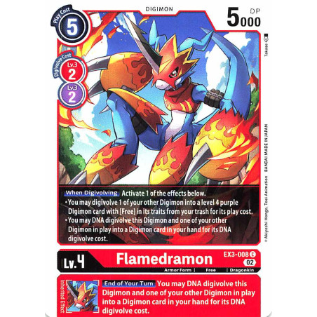 Digimon_TCG_EX3-008_Flamedramon_Common_Draconic_Roar_Card_Game