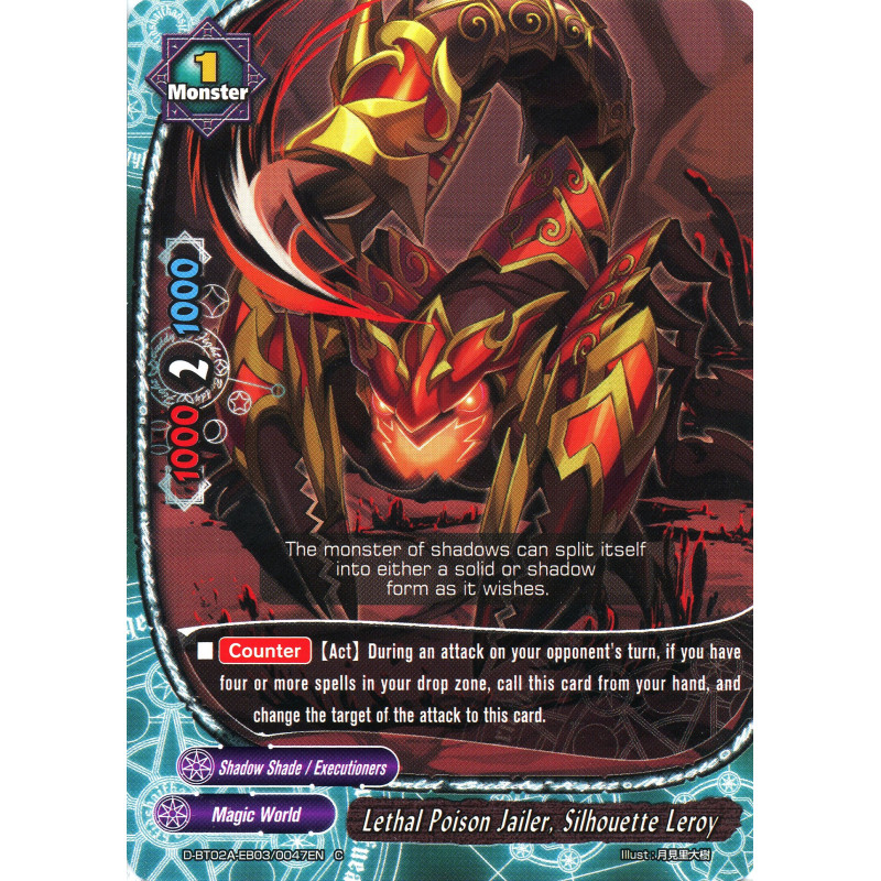 buddyfight-tcg-card-d-bt02a-eb03-0047en-c-lethal-poison-jailer-silhouette-leroy-four-dimensions