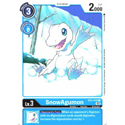 Digimon_TCG_EX3-016_SnowAgumon_Common_Draconic_Roar_Card_Game
