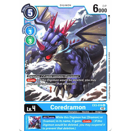 Digimon_TCG_EX3-018_Coredramon_Uncommon_Draconic_Roar_Card_Game