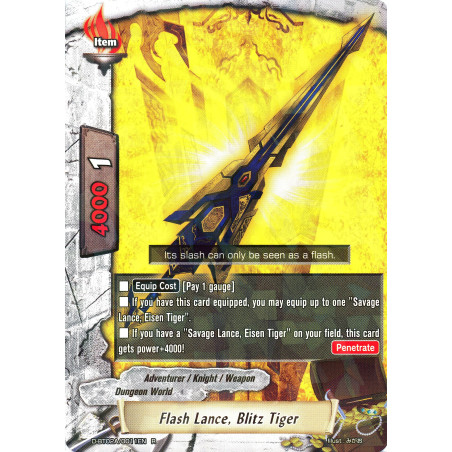 buddyfight-tcg-card-d-bt02a-0011en-r-flash-lance-blitz-tiger-four-dimensions
