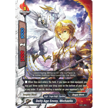 buddyfight-tcg-card-foil-d-bt02a-eb03-0017en-foil-r-deity-age-envoy-michaelis-four-dimensions