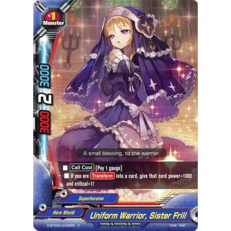 buddyfight-tcg-card-foil-d-bt02a-0028en-foil-c-uniform-warrior-sister-frill-four-dimensions