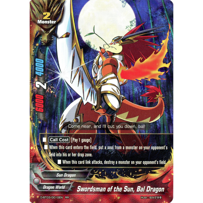 buddyfight-tcg-card-d-bt03-0010en-rr-swordsman-of-the-sun-bal-dragon-annihilate