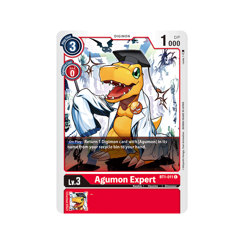 Digimon_TCG_BT1-011_Agumon_Expert_Common_New_Evolution_Card_Game