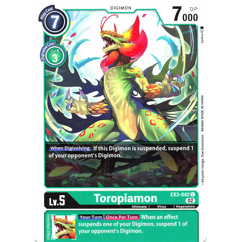 Digimon_TCG_EX3-042_Toropiamon_Common_Draconic_Roar_Card_Game