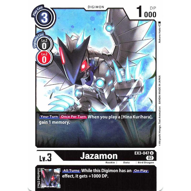 Digimon_TCG_EX3-047_Jazamon_Uncommon_Draconic_Roar_Card_Game