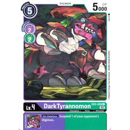 Digimon_TCG_EX3-059_DarkTyrannomon_Common_Draconic_Roar_Card_Game