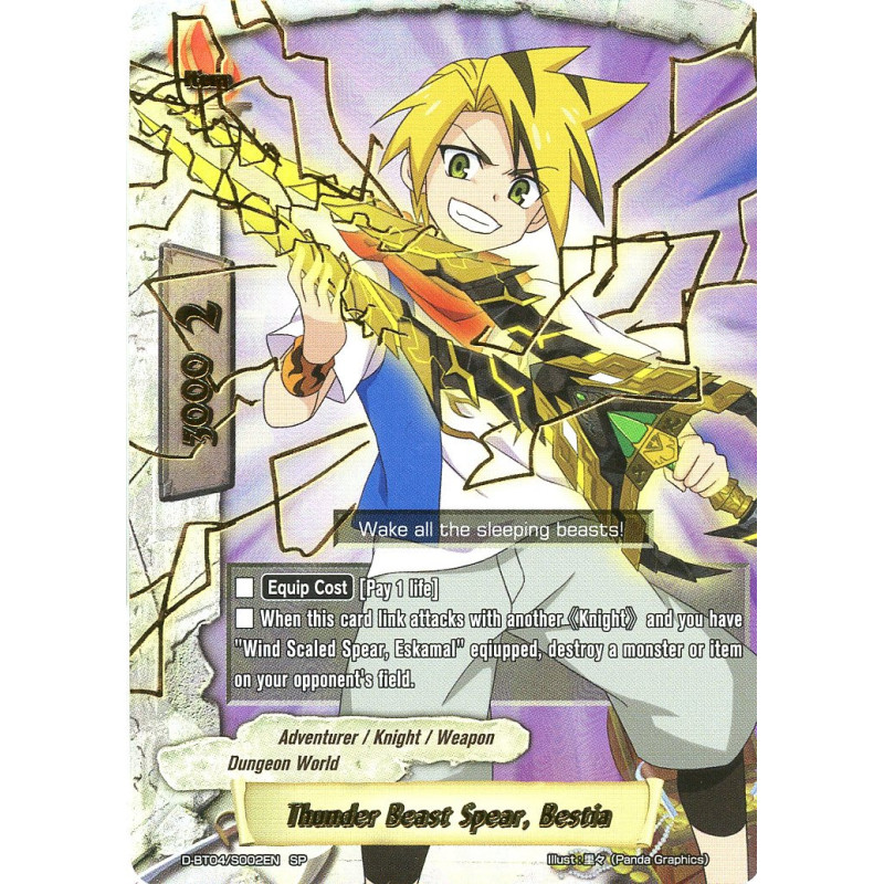 buddyfight-tcg-card-d-bt04-s002en-sp-thunder-beast-spear-bestia-shine-super-sun-dragon