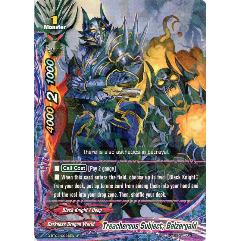 buddyfight-tcg-card-foil-d-bt04-0036en-foil-r-treacherous-subject-bellzergald-shine-super-sun-dragon