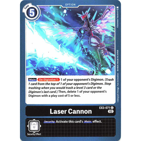 Digimon_TCG_EX3-071_Laser_Cannon_Common_Draconic_Roar_Card_Game
