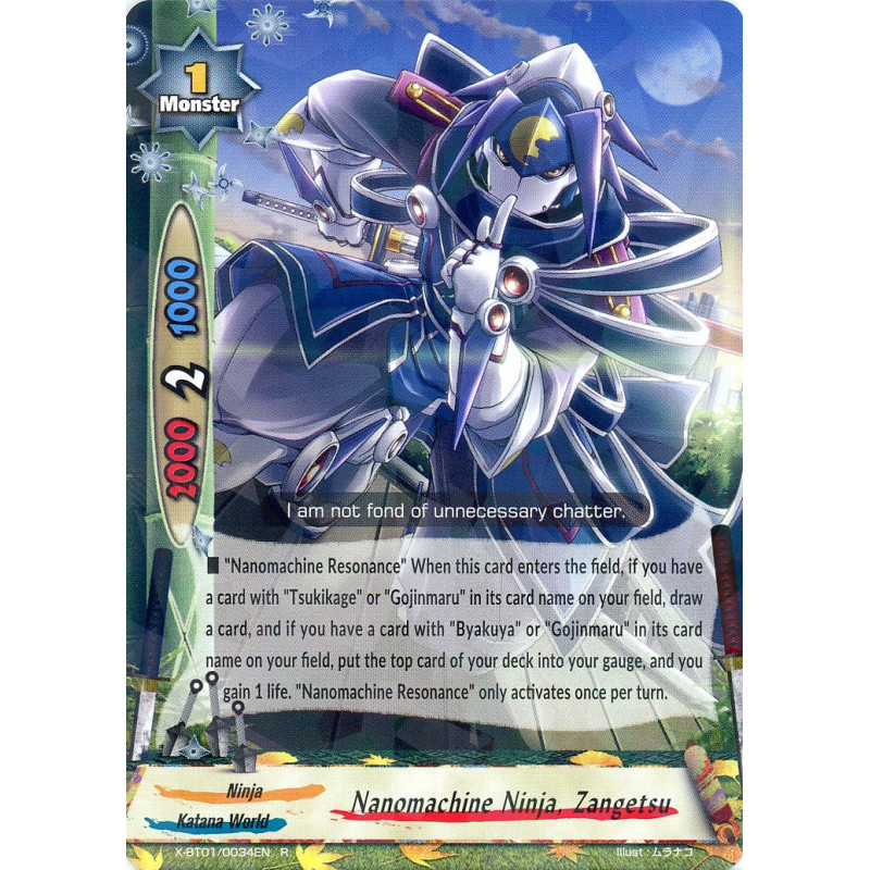 buddyfight-tcg-card-x-bt01-0034en-r-nanomachine-ninja-zangetsu-the-dark-lord-s-rebirth