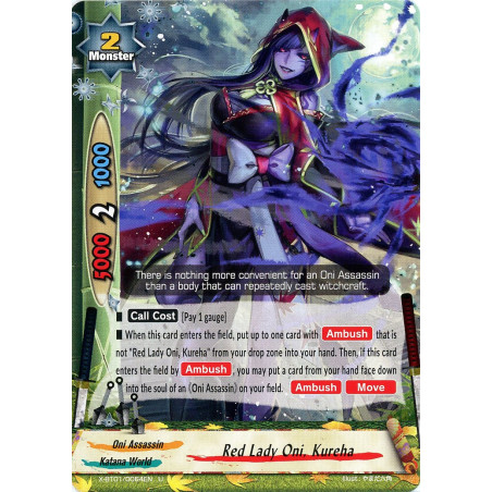 buddyfight-tcg-card-x-bt01-0064en-u-red-lady-oni-kureha-the-dark-lord-s-rebirth