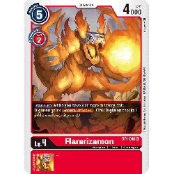 Digimon_TCG_BT1-018_Flarerizamon_Common_New_Evolution_Card_Game