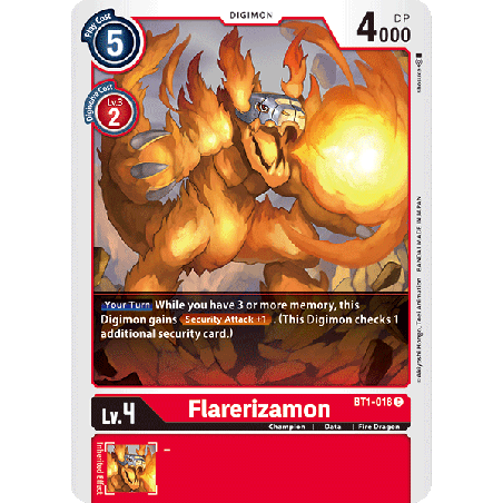 Digimon_TCG_BT1-018_Flarerizamon_Common_New_Evolution_Card_Game
