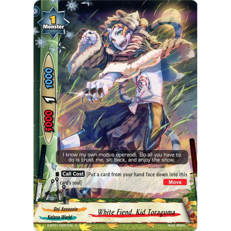 buddyfight-tcg-card-x-bt01-0091en-c-white-fiend-kid-toraguma-the-dark-lord-s-rebirth