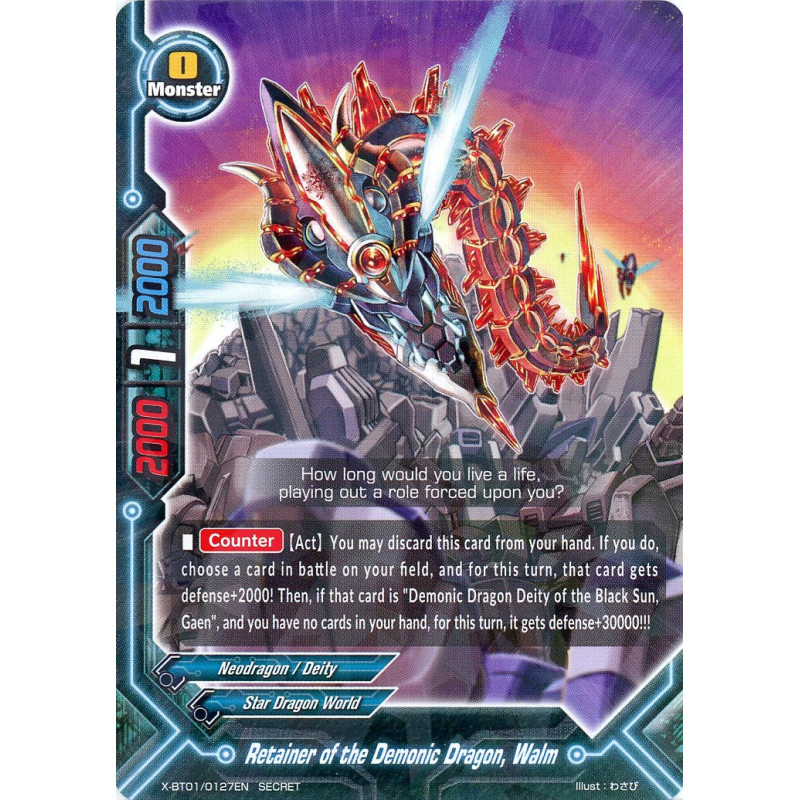 buddyfight-tcg-card-x-bt01-0127en-secret-retainer-of-the-demonic-dragon-walm-the-dark-lord-s-rebirth