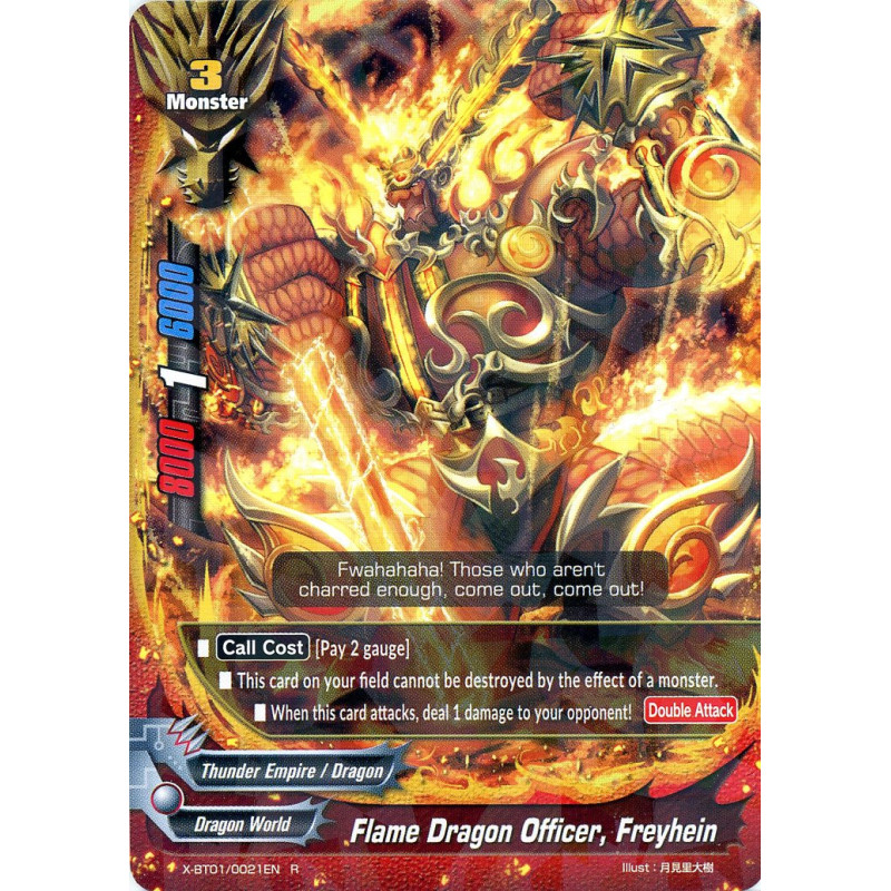 buddyfight-tcg-card-foil-x-bt01-0021en-foil-r-flame-dragon-officer-freyhein-the-dark-lord-s-rebirth
