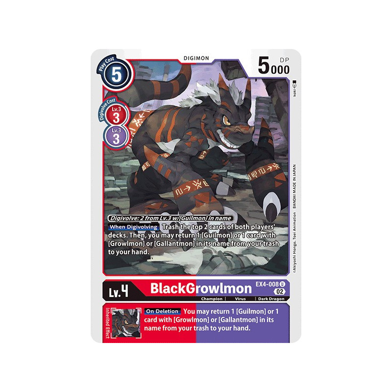 Digimon_TCG_EX4-008_BlackGrowlmon_Uncommon_Alternative_Being_Card_Game