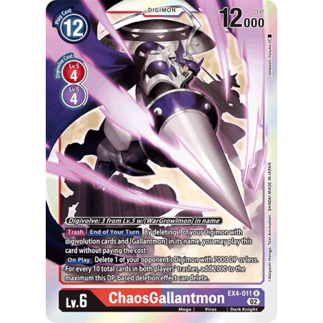 Digimon_TCG_EX4-011_ChaosGallantmon_Rare_Alternative_Being_Card_Game