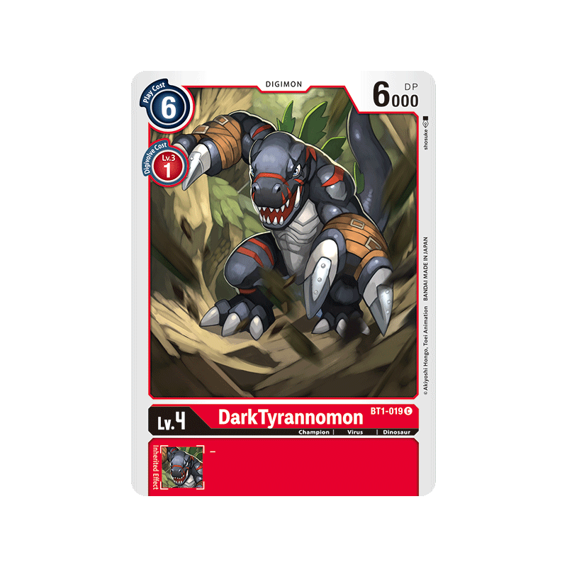 Digimon_TCG_BT1-019_DarkTyrannomon_Common_New_Evolution_Card_Game