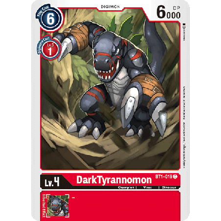 Digimon_TCG_BT1-019_DarkTyrannomon_Common_New_Evolution_Card_Game