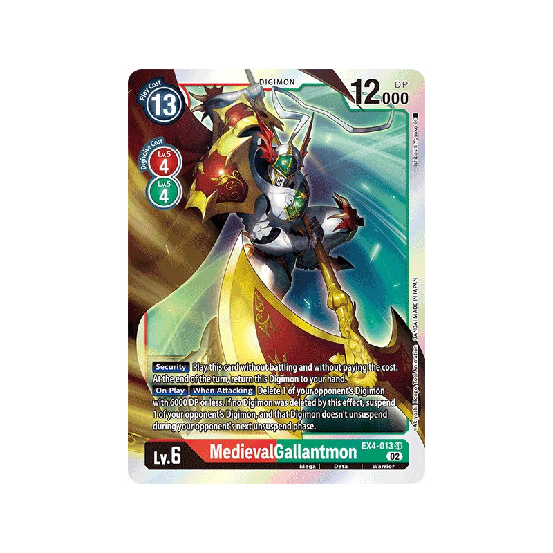Digimon_TCG_EX4-013_MedievalGallantmon_Super_Rare_Alternative_Being_Card_Game