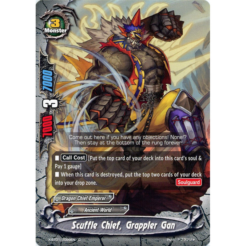 buddyfight-tcg-card-foil-x-bt01-0099en-foil-c-scuffle-chief-grappler-gan-the-dark-lord-s-rebirth