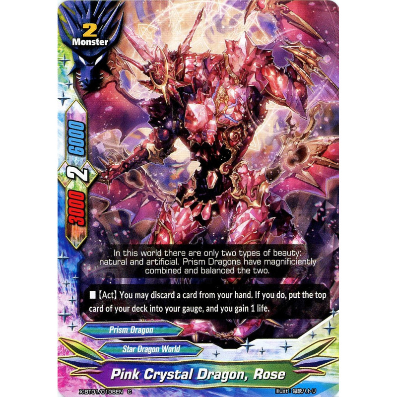 buddyfight-tcg-card-foil-x-bt01-0108en-foil-c-pink-crystal-dragon-rose-the-dark-lord-s-rebirth
