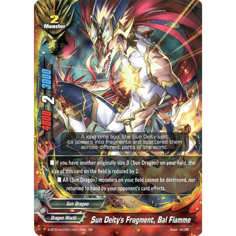 buddyfight-tcg-card-x-bt01a-cp01-0017en-rr-sun-deity-s-fragment-bal-flamme-crossing-generations