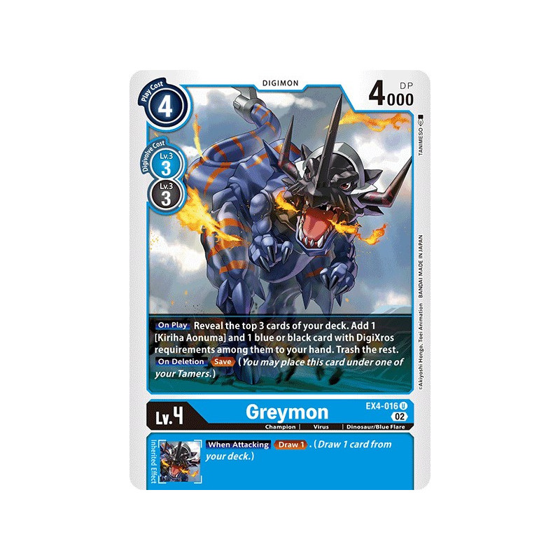 Digimon_TCG_EX4-016_Greymon_Uncommon_Alternative_Being_Card_Game