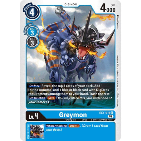 Digimon_TCG_EX4-016_Greymon_Uncommon_Alternative_Being_Card_Game