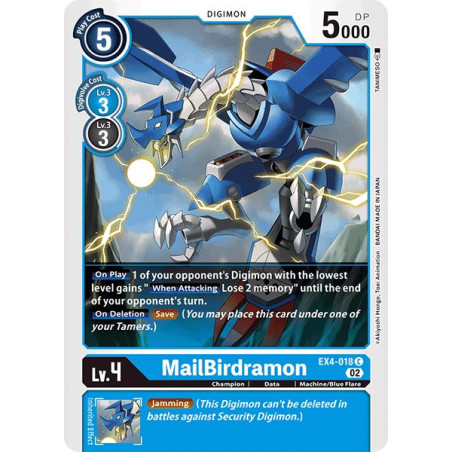 Digimon_TCG_EX4-018_MailBirdamon_Common_Alternative_Being_Card_Game