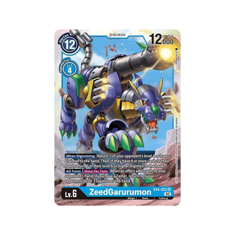 Digimon_TCG_EX4-022_ZeedGarurumon_Super_Rare_Alternative_Being_Card_Game