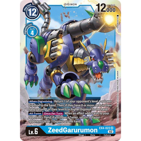 Digimon_TCG_EX4-022_ZeedGarurumon_Super_Rare_Alternative_Being_Card_Game