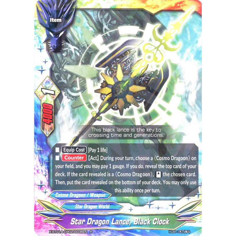 buddyfight-tcg-card-x-bt01a-cp02-0036en-r-star-dragon-lance-black-clock-crossing-generations