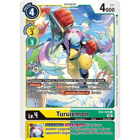Digimon_TCG_EX4-025_Turuiemon_Common_Alternative_Being_Card_Game