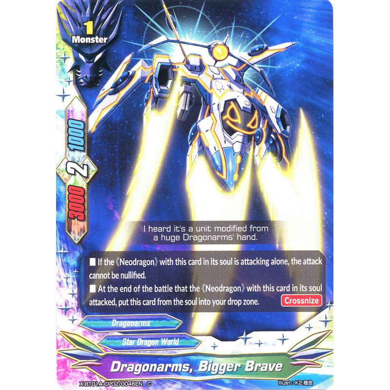 buddyfight-tcg-card-x-bt01a-cp02-0046en-c-dragonarms-bigger-brave-crossing-generations