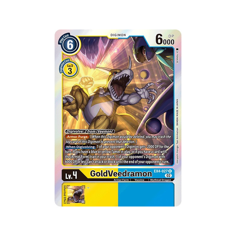 Digimon_TCG_EX4-027_GoldVeedramon_Rare_Alternative_Being_Card_Game