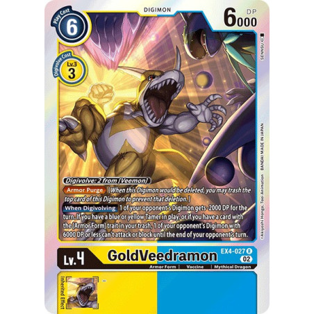 Digimon_TCG_EX4-027_GoldVeedramon_Rare_Alternative_Being_Card_Game
